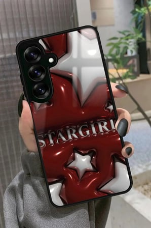 Samsung Galaxy S25 Uyumlu Star Girl Tasarımlı Parlak Silikon Kılıf