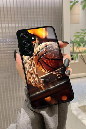 Samsung Galaxy S25 Uyumlu Basketbol Tasarımlı Parlak Silikon Kılıf