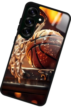 Samsung Galaxy S25 Uyumlu Basketbol Tasarımlı Parlak Silikon Kılıf