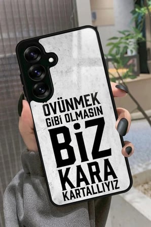 Samsung Galaxy S25 Uyumlu Söz Yazılı Parlak Silikon Kılıf