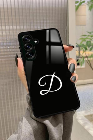 Samsung Galaxy S25 Uyumlu D Harfi Yazılı Parlak Silikon Kılıf
