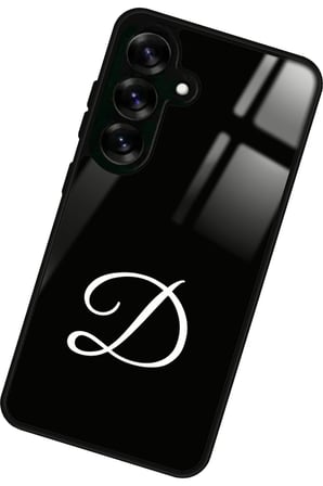 Samsung Galaxy S25 Uyumlu D Harfi Yazılı Parlak Silikon Kılıf