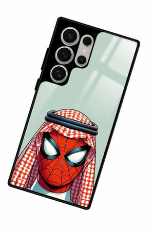 Samsung Galaxy S22 Ultra Uyumlu Örümcek Adam Tasarımlı Parlak Silikon Kılıf