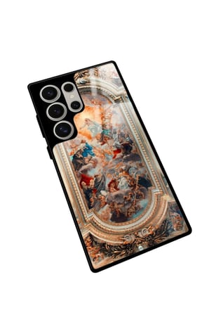Samsung Galaxy S22 Ultra Uyumlu Rönesans Tasarımlı Parlak Silikon Kılıf