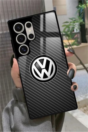 Samsung Galaxy S22 Ultra Uyumlu Araba Logosu Tasarımlı Parlak Silikon Kılıf