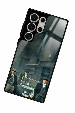 Samsung Galaxy S22 Ultra Uyumlu Peaky Blinders Tasarımlı Parlak Silikon Kılıf