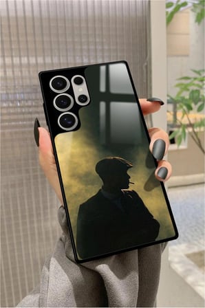 Samsung Galaxy S22 Ultra Uyumlu Thomas Shelby Tasarımlı Parlak Silikon Kılıf