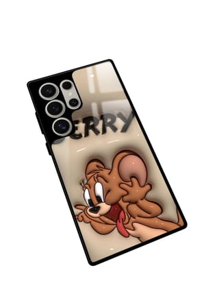 Samsung Galaxy S24 Ultra Uyumlu Tom And Jerry Tasarımlı Parlak Silikon Kılıf