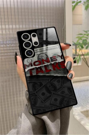 Samsung Galaxy S24 Ultra Uyumlu Money Tasarımlı Parlak Silikon Kılıf