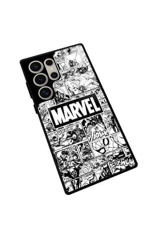 Samsung Galaxy S24 Ultra Uyumlu Marvel Tasarımlı Parlak Silikon Kılıf