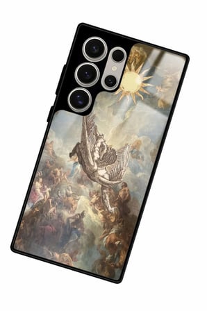 Samsung Galaxy S24 Ultra Uyumlu Melek Tasarımlı Parlak Silikon Kılıf