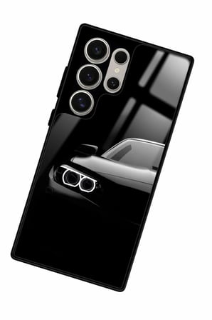 Samsung Galaxy S24 Ultra Uyumlu Araba Tasarımlı Parlak Silikon Kılıf