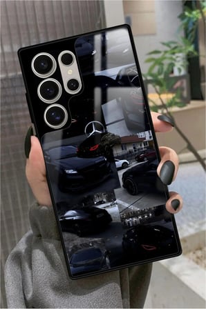 Samsung Galaxy S24 Ultra Uyumlu Araba Tasarımlı Parlak Silikon Kılıf