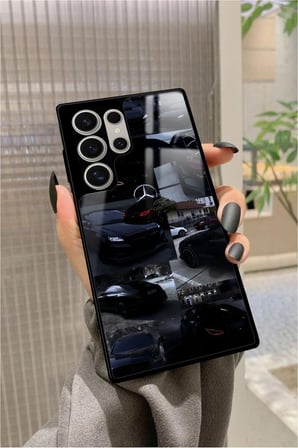 Samsung Galaxy S24 Ultra Uyumlu Araba Tasarımlı Parlak Silikon Kılıf