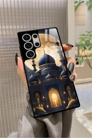 Samsung Galaxy S24 Ultra Uyumlu Cami Tasarımlı Parlak Silikon Kılıf