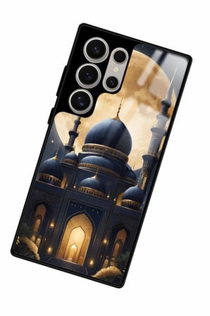 Samsung Galaxy S24 Ultra Uyumlu Cami Tasarımlı Parlak Silikon Kılıf