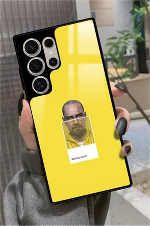 Samsung Galaxy S24 Ultra Uyumlu Breaking Bad Tasarımlı Parlak Silikon Kılıf