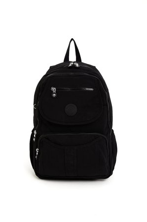 Sanmorris Unisex Suya Dayanıklı Krinkıl Kumaş  Çok Gözlü Koyu Mega Boy Laptop Okul Ve Sırt Çantası