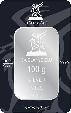 100 Gram Külçe Gümüş