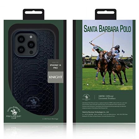 Iphone 14 Pro Deri Kılıf.Santa Barbara Polo Knight Deri Kılıf.iphone 14 Pro Koruma Kılıfı