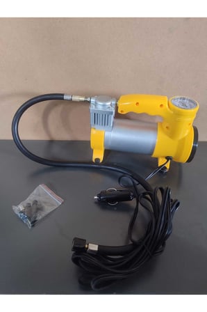 Profesyonel Metal Gövde Oto Hava Kompresörü 150 PSI Güçlü Lastik Şişirme Araba Bisiklet Top Şişirme