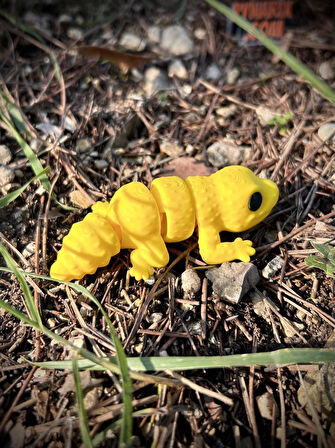 Oyuncak Leopar Kertenkelesi – Çölün Altın Deseni! 🌵🌞🦎🌟3D Hareketli Organik Model - Orta Boy