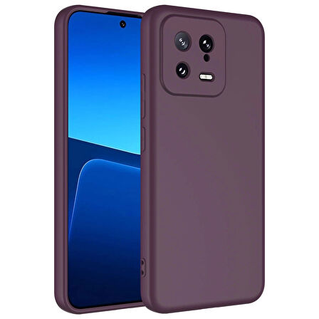 Xiaomi Mi 13 Uyumlu Kılıf İç Yüzeyi Kadife Lansman Kapak