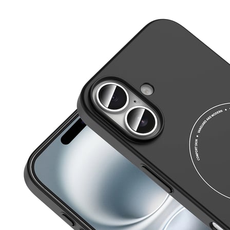 Apple iPhone 17 Uyumlu Kılıf M-Safe Şarj Ultra İnce Yapılı Kamera Korumalı Elio Sert PC Kapak