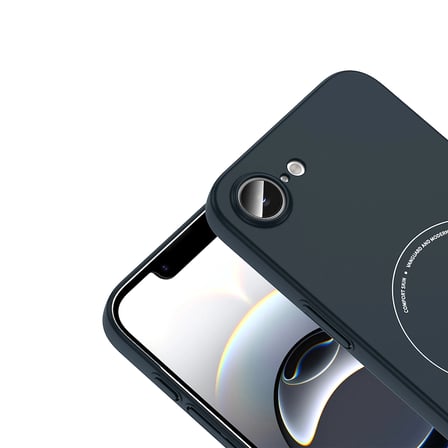Apple iPhone 16E Uyumlu Kılıf M-Safe Şarj Ultra İnce Yapılı Kamera Korumalı Elio Sert PC Kapak