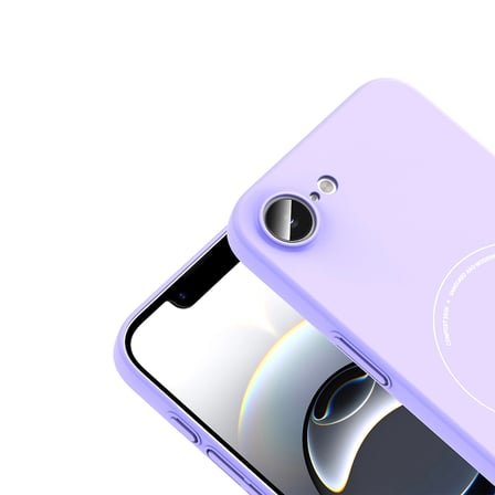 Apple iPhone 16E Uyumlu Kılıf M-Safe Şarj Ultra İnce Yapılı Kamera Korumalı Elio Sert PC Kapak