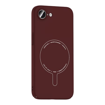 Apple iPhone 16E Uyumlu Kılıf M-Safe Şarj Ultra İnce Yapılı Kamera Korumalı Elio Sert PC Kapak