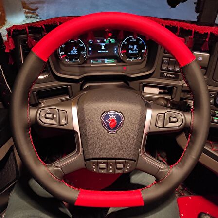 Scania R500 540 600 Araçlarına Uyumlu Kırmızı Siyah