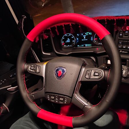 Scania R500 540 600 Araçlarına Uyumlu Kırmızı Siyah