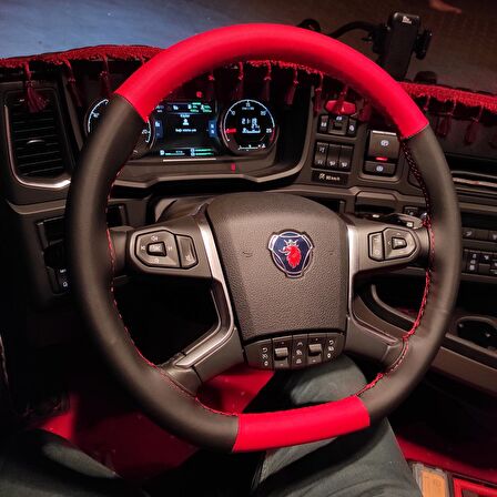 Scania R500 540 600 Araçlarına Uyumlu Kırmızı Siyah
