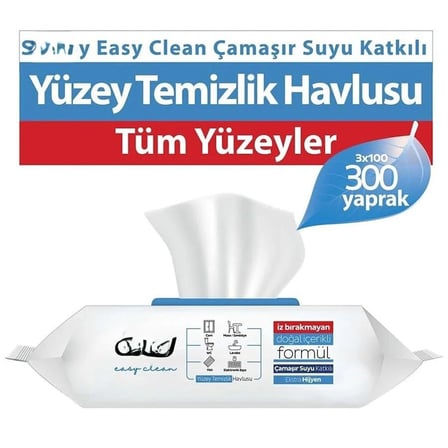 Premium Yüzey Temizlik Havlusu 100 Adet Çamaşır Suyu
