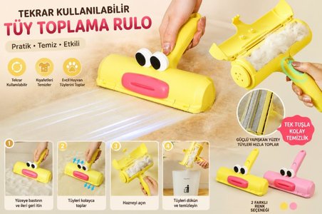 Hazneli Tüy Toplama Rulosu