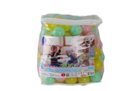 ER-6100 SOFT RENK HAVUZ TOPLARI PVC ÇANTALI