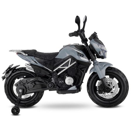 447 Motocross Akülü Motorsiklet 12V Gri