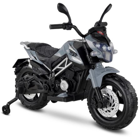 447 Motocross Akülü Motorsiklet 12V Gri