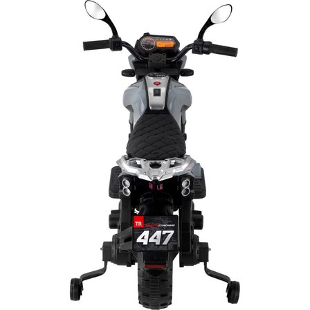 447 Motocross Akülü Motorsiklet 12V Gri