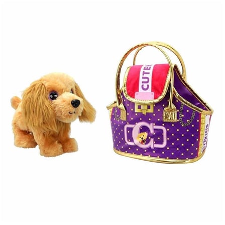 50585 Taşıma Çantalı Peluş Köpek -NessiWorld