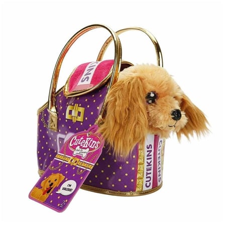 50585 Taşıma Çantalı Peluş Köpek -NessiWorld