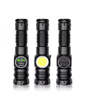 9 MOD ŞARJLI KAMP LAMBASI EL FENERİ