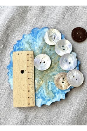 Doğal Hakiki Düğme 48 Boy 30.5 Mm/6 Adet
