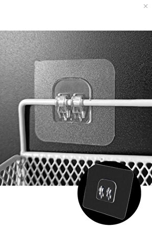 1 Adet - Deliksiz Montaj Yapışkanlı Kanca – İz Bırakmayan Pratik Çözüm