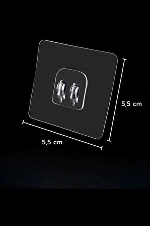 1 Adet - Deliksiz Montaj Yapışkanlı Kanca – İz Bırakmayan Pratik Çözüm