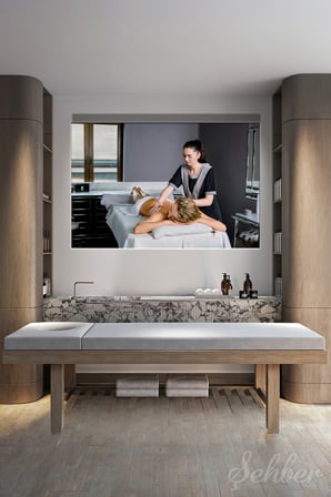 Kanvas Tablo Yatay Tekli Spa Masaj Salonu Güzellik Salonu Uzman Terapist 935