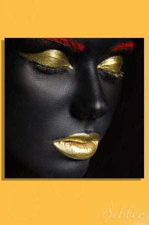 Dekoratif Kare Kanvas Tablo Tekli Kuaför Güzellik Salonu Makyaj Nail Art Makyaj Sanatı 940