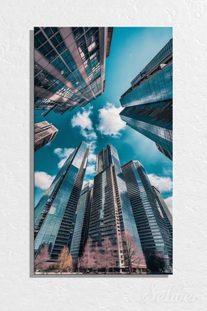 Panoramik Dikey  Kanvas Tablo Tekli Lojistik İhracat İthalat Deniz Taşımacılığı Forwarder Frankfurt 1016