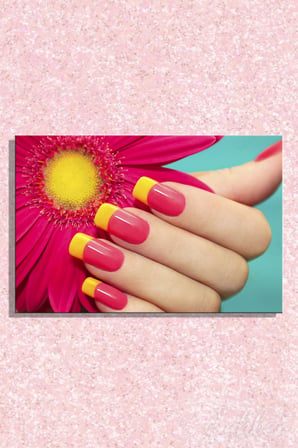 Kanvas Tablo Yatay Tekli Kuaför Güzellik Salonu Makyaj Nail Art Mani kür 1062